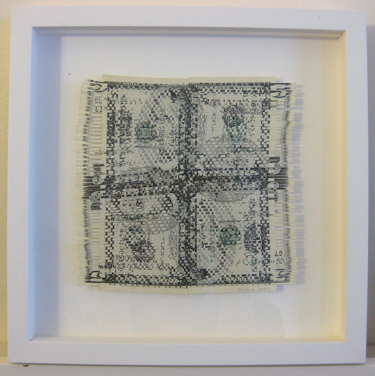 $20 weaving (new fives), 2004 